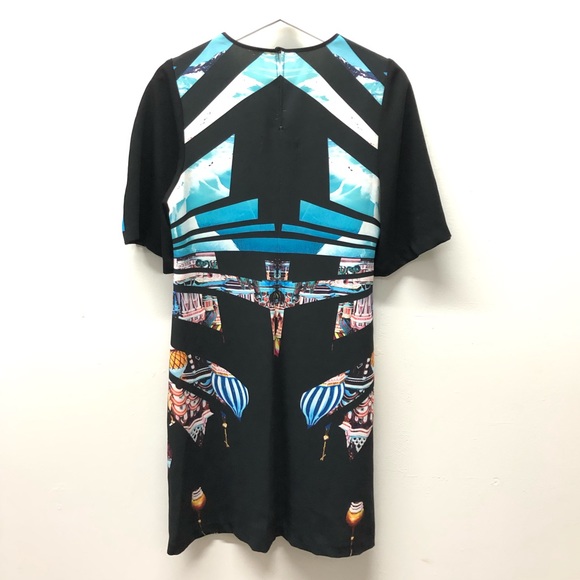 Clover Canyon Moscow Mixup Dress Short Sleeve Mini Size S Blue and Black - Picture 6 of 9